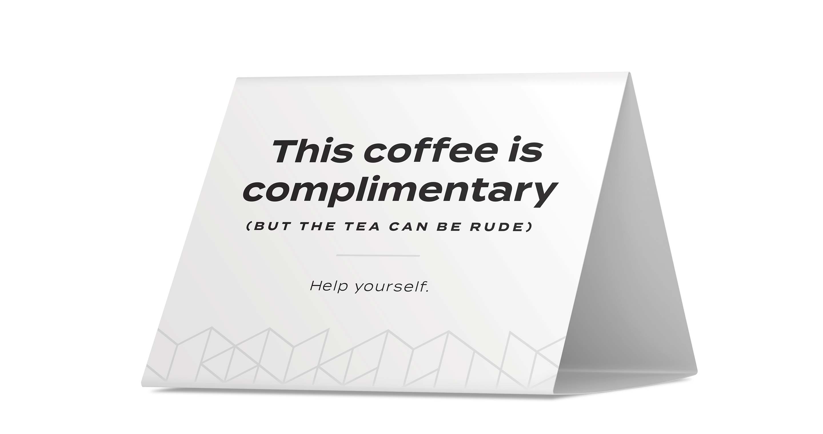 The Atlas - Tent Card