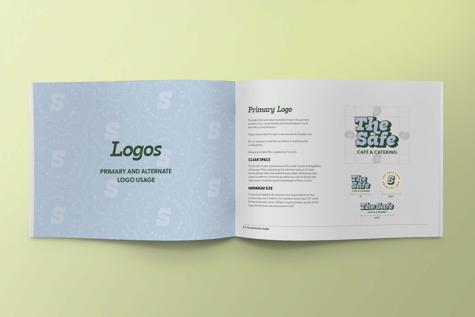 The Safe Cafe - Visual Identity Guide - Logos