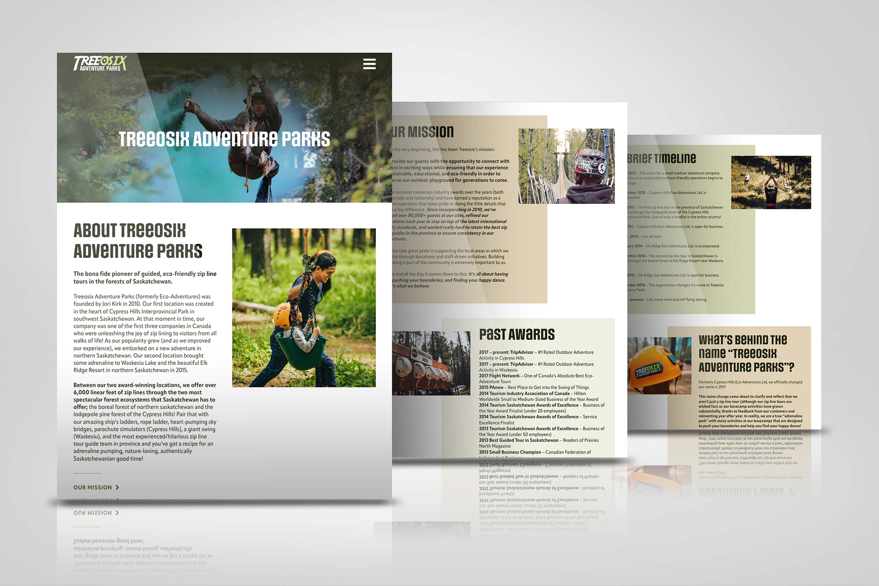 Treeosix - Website Pages