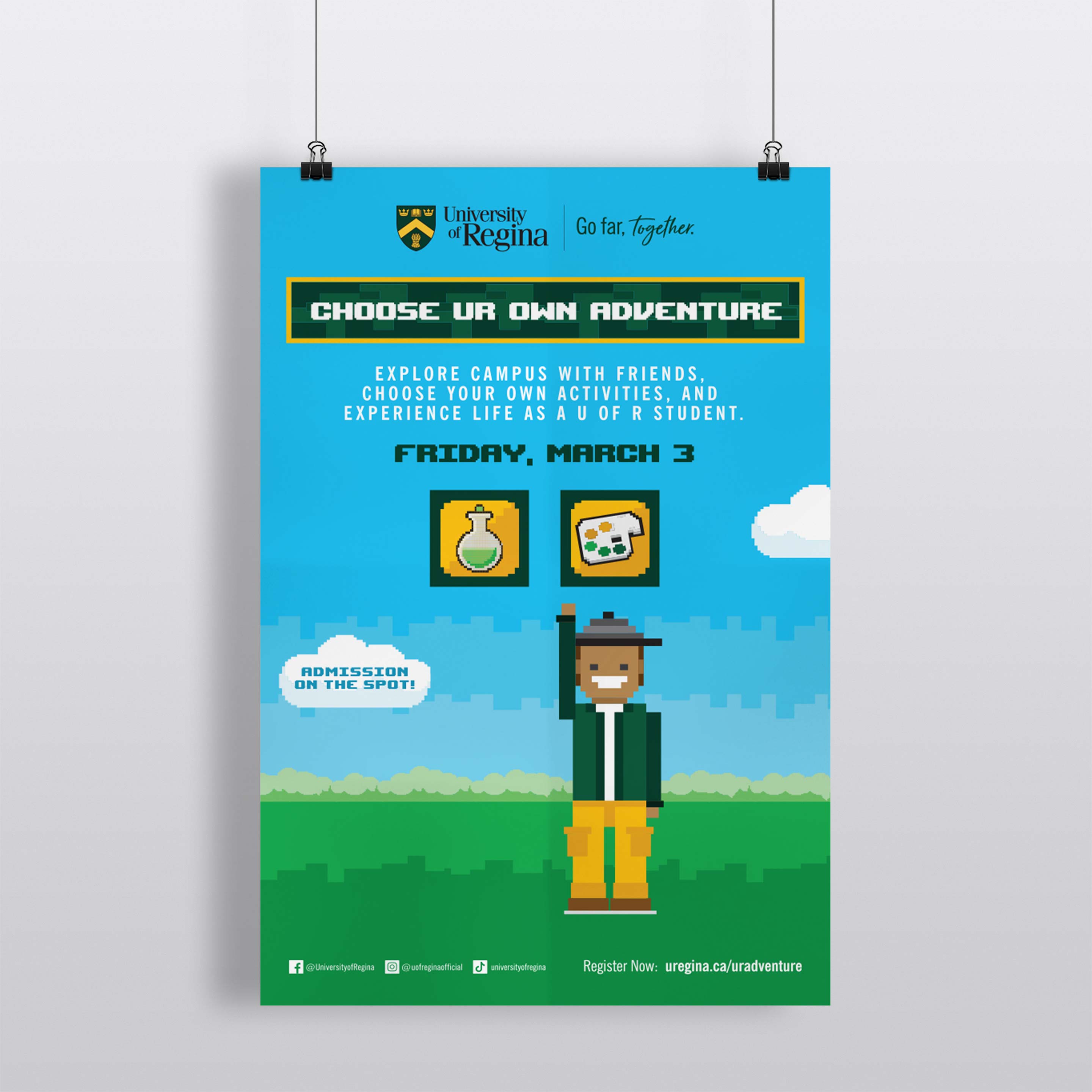 University of Regina - Choose UR Own Adventure Poster