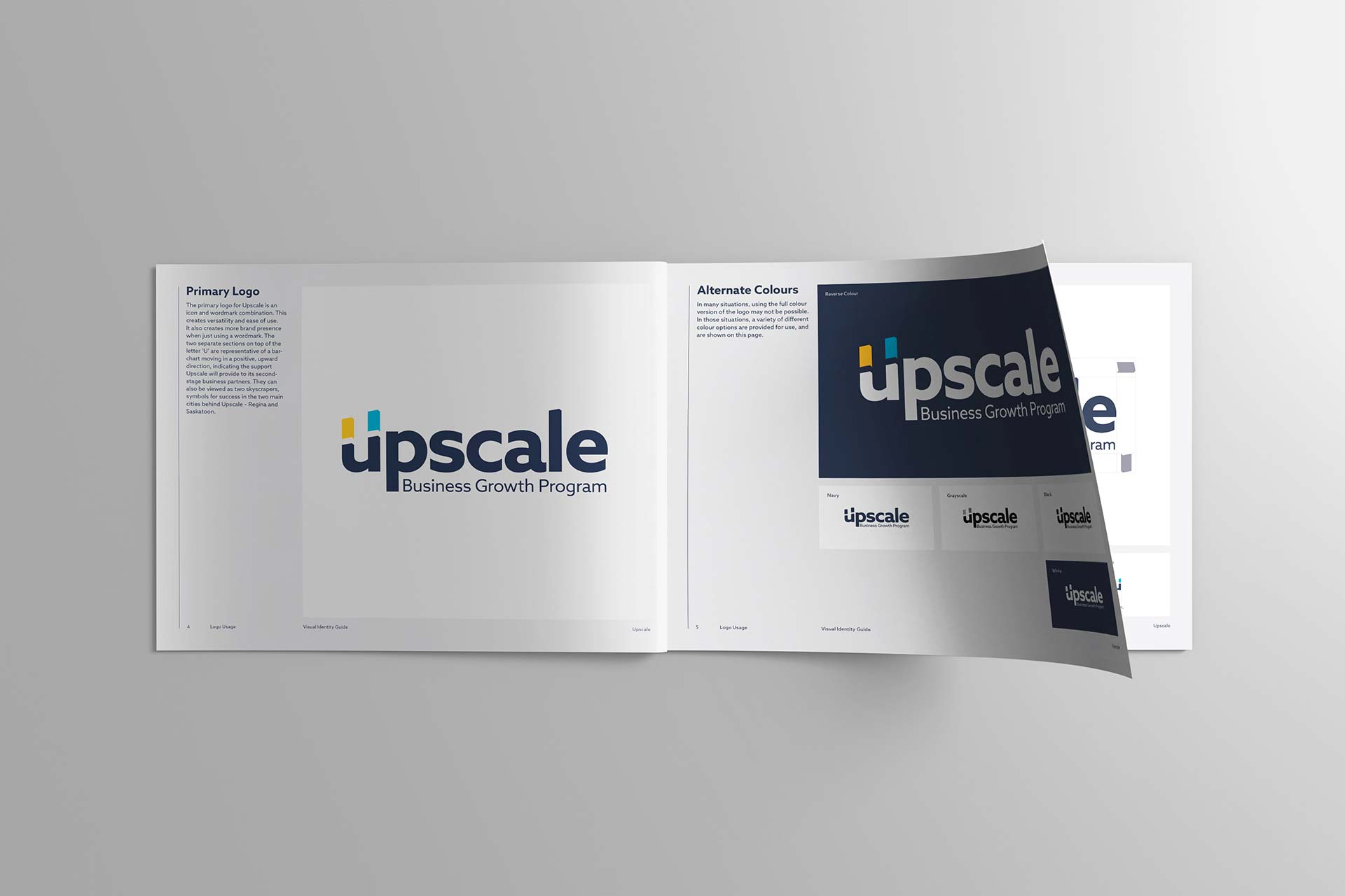 Upscale Business Growth Program - Visual Identity Logos